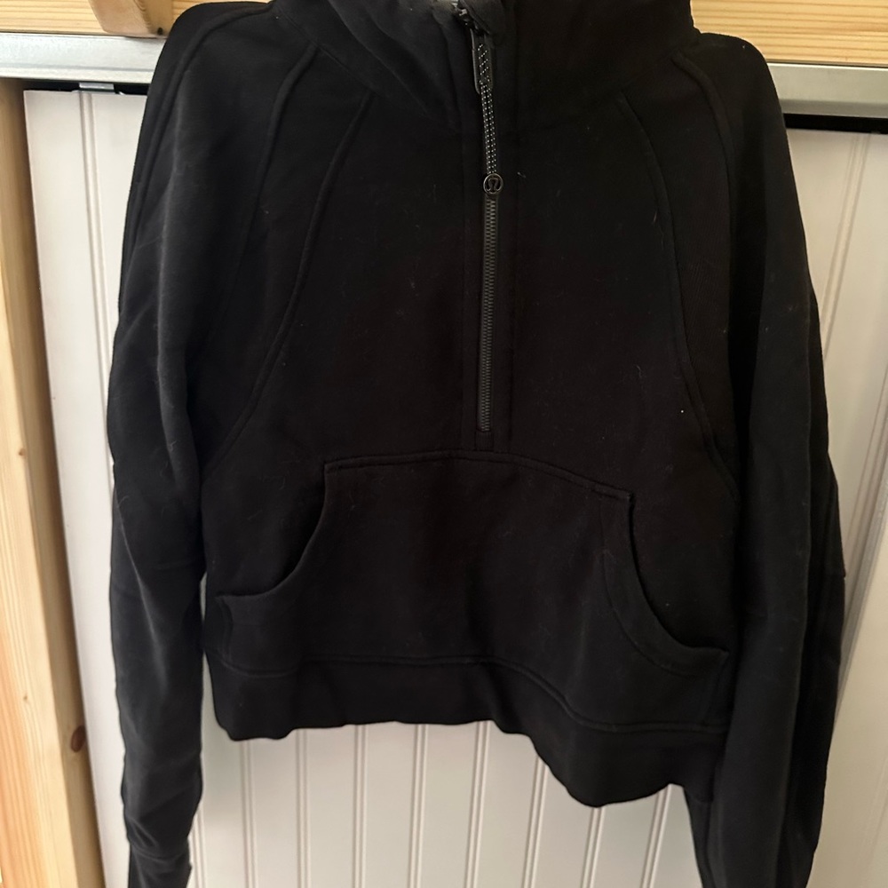Black lululemon funnel neck scuba